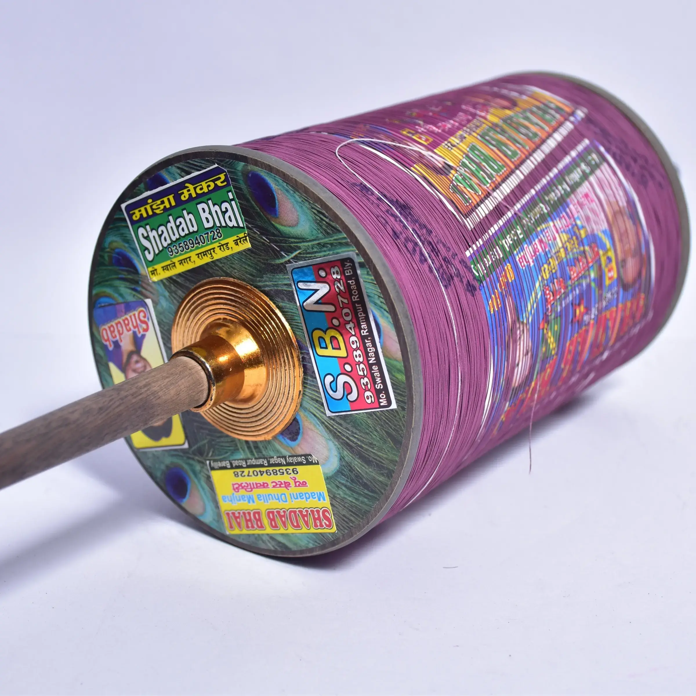 1 6 Reel – 6000 Yard, 6 Cord Vardhman Art 123 Bareilly Manjha (Double Coating) - Image 1